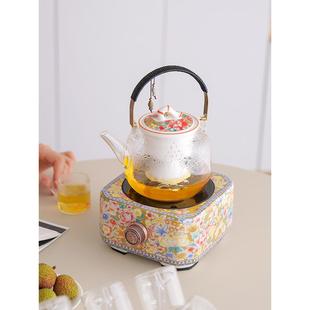 全自动小型烧水壶家用电茶壶 电陶炉煮茶器耐高温玻璃茶壶2024新款