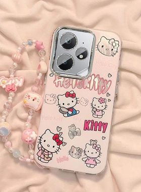 适用realmeneo7手机壳RMX5060全包边oppo真我NEO7SE防摔软5080带镜头膜5g保护套ne0新款卡通kt猫可爱女高级潮