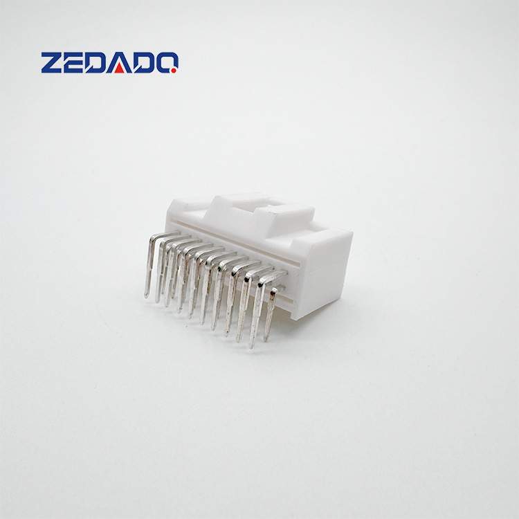 SA-20P DJ7203C-1.2-10AW 国产20孔汽车连接器接插件针座  PCB板