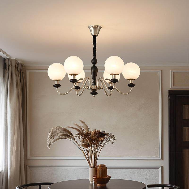 美式客厅吊灯中古风餐厅大厅主灯法式复古南洋风高级感主卧室灯具