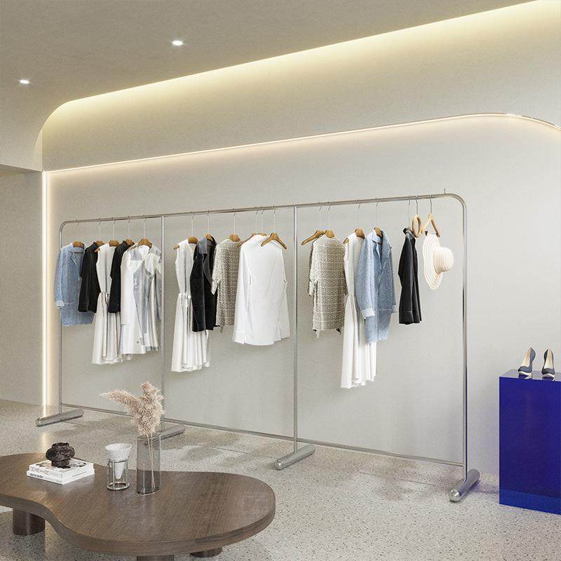 服装店展示架挂衣架网红陈列装饰道具女装中岛落地式不锈钢货架子,工业油品/胶粘/化学/实验室用品,其他实验室设备,淘宝优惠券,粉丝福利购,淘宝优惠卷