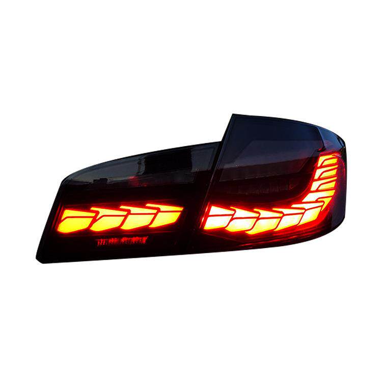 适用于宝马BMW5系11-17款F10F18改装LED龙鳞尾灯总成流光转向