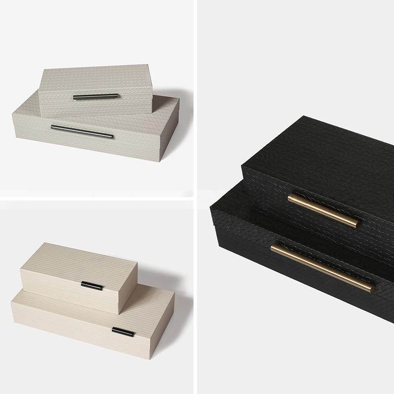 现代简约高档家用手工皮质首饰盒珠宝首饰装饰盒桌面饰品书柜摆件,工业油品/胶粘/化学/实验室用品,其他实验室设备,淘宝优惠券,粉丝福利购,淘宝优惠卷