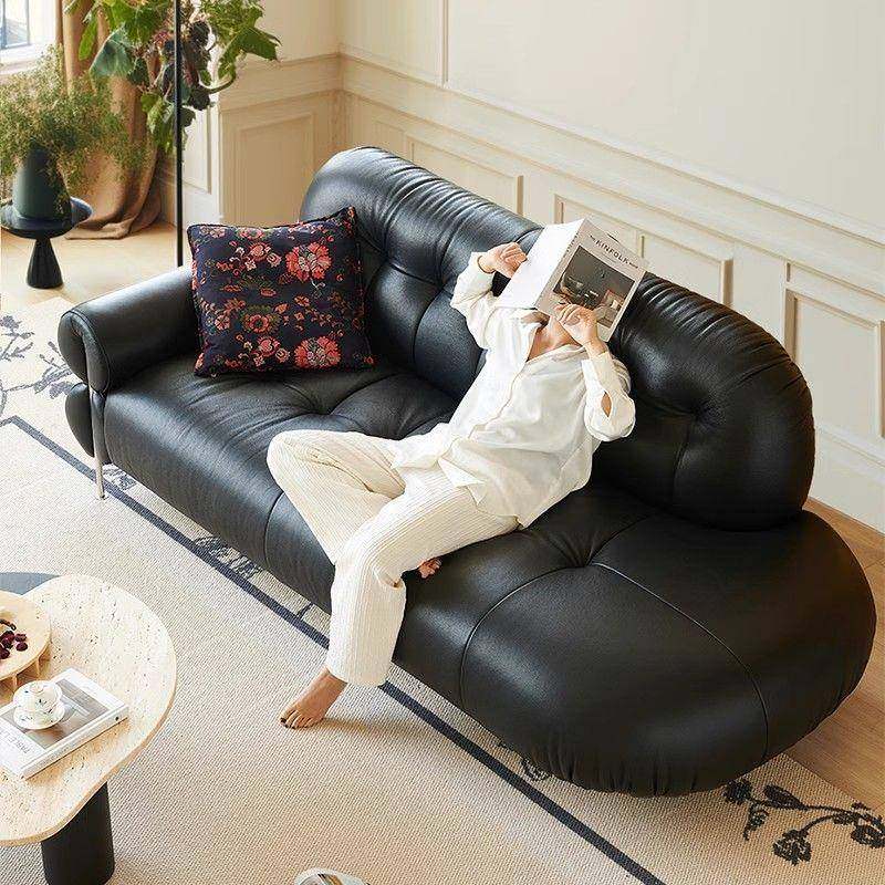 法式轻奢贵妃榻沙发港式高档北欧高端客厅卧室直排高级真皮沙发