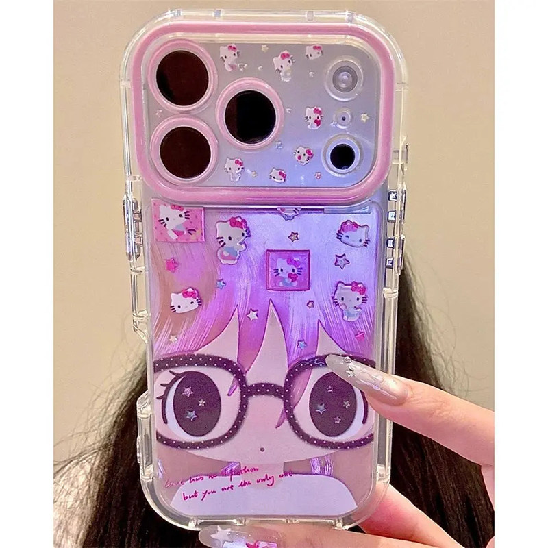 适用小米17手机壳红米K90眼镜女孩note15野有上秋14/13Pro+可爱80/70/60/50/40奶油12turbo4羽纱CIVI5套max