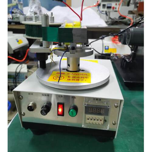 TM-1000R加大产品包胶机磁芯包胶机磁环线圈外围胶带半自动包胶机