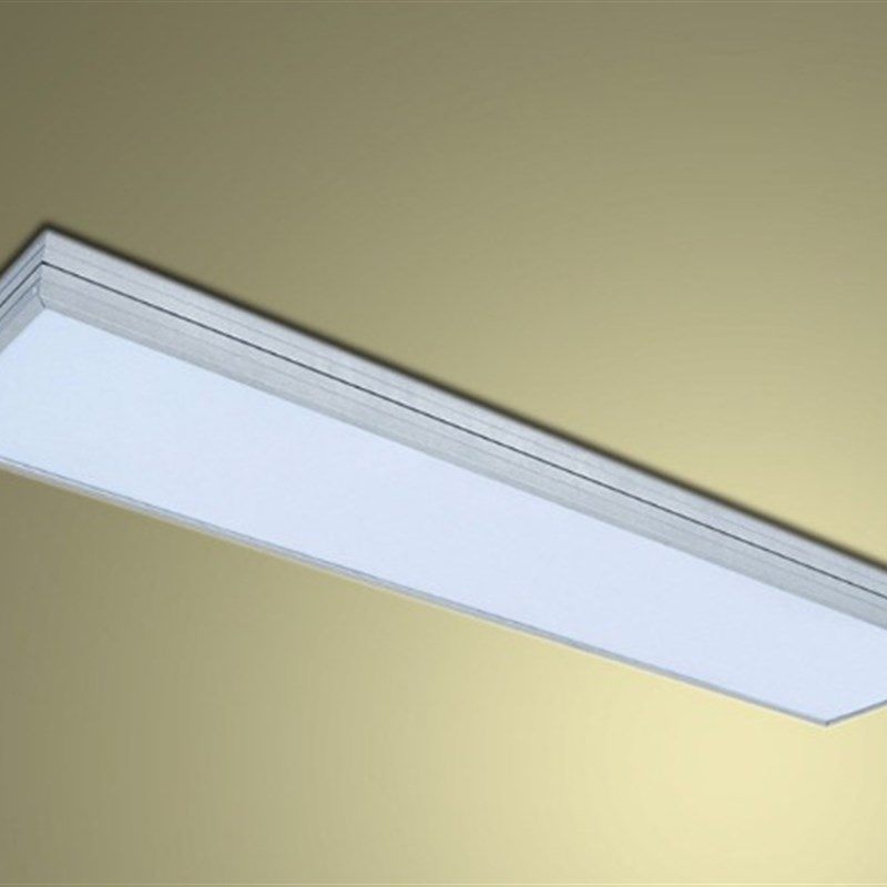 办公长条日光灯LElD天花灯盘铝材t8t5格栅灯吊线面板灯银色平板灯