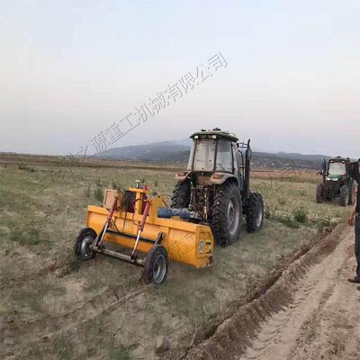 东北黑土地卫星平地机农用激光整平机拖拉机带动激光平地机