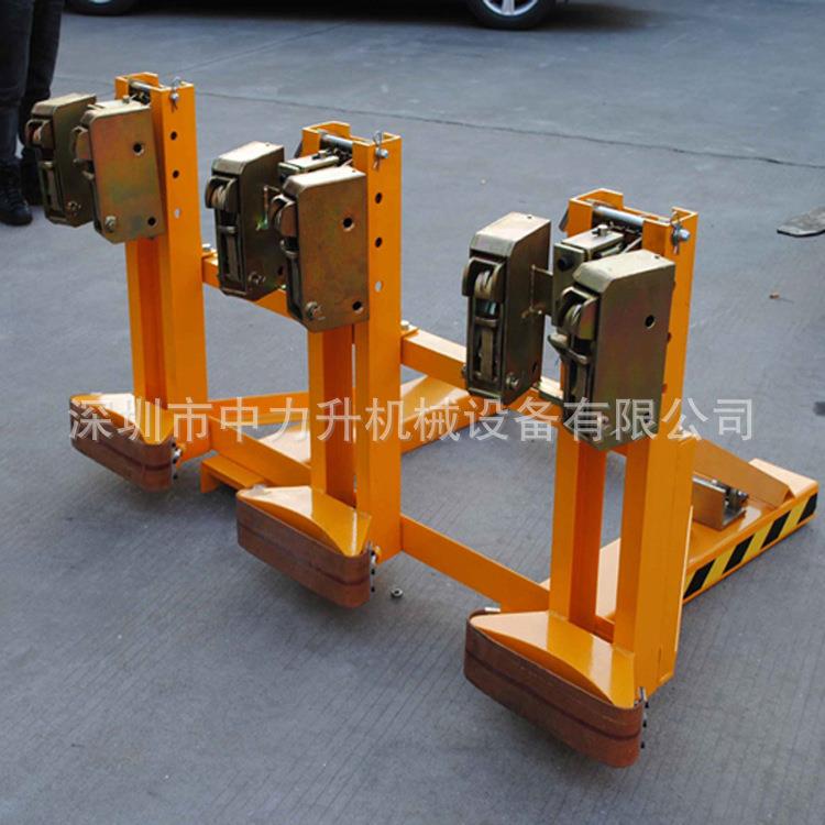叉车油桶夹具DG1500B油桶搬运夹鹰嘴重型吊夹