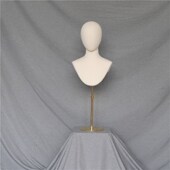 模特道具胸片模特架项链饰品围巾展示架人台胸模特可小黑夹实木底