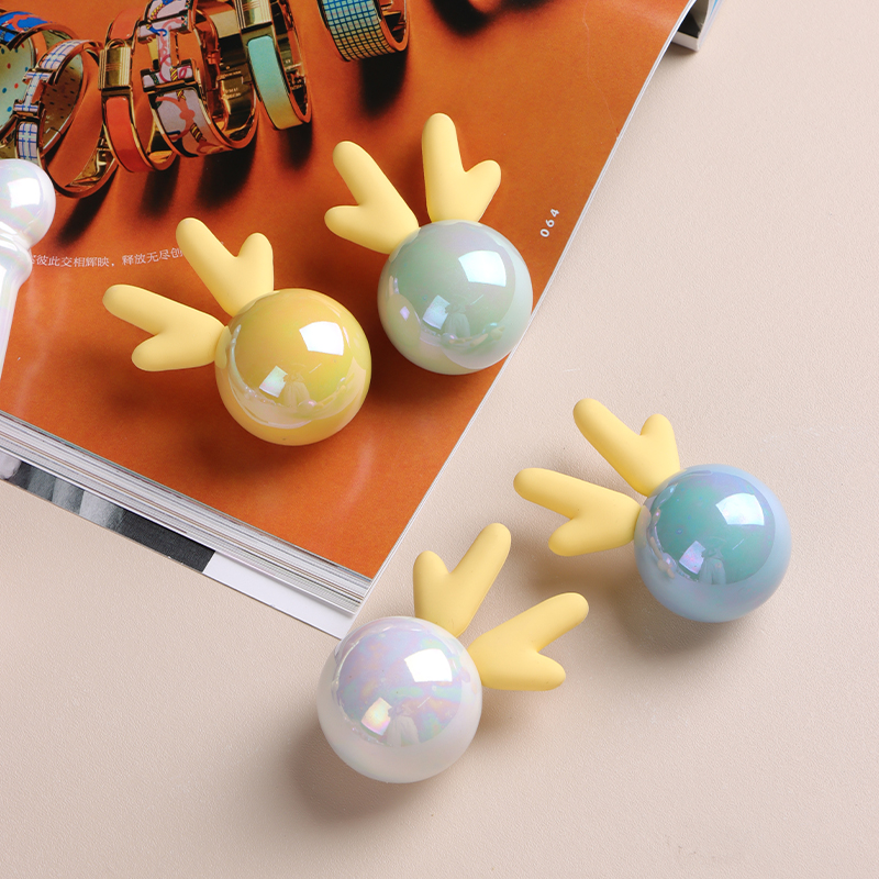 新款可爱小鹿拉手现代简约高端定制儿童衣柜门橱柜子抽Z屉明装把