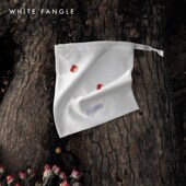 FANGLE 收s纳袋 特别定制哑光丝质 WHITE 抽绳旅行收纳袋 束口袋