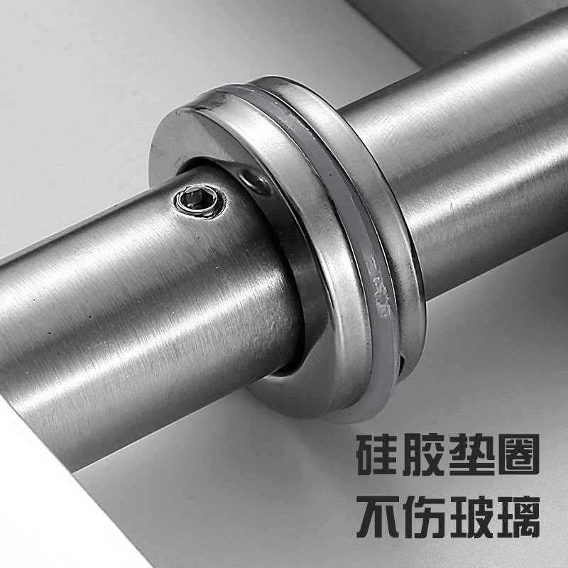 玻璃门拉手不锈钢黑色p门把手方管推C拉门地弹门KTV大门大拉手