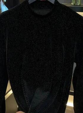 乐淘尚品轻奢店o新款男士秋季欧货圆领高级感潮R牌休闲时尚百搭T