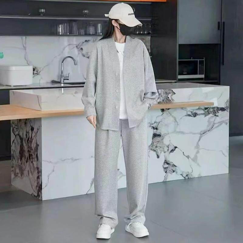 宏兴百货优选长裤常规款休闲运动套装情侣韩版休闲衣服男装秋冬款