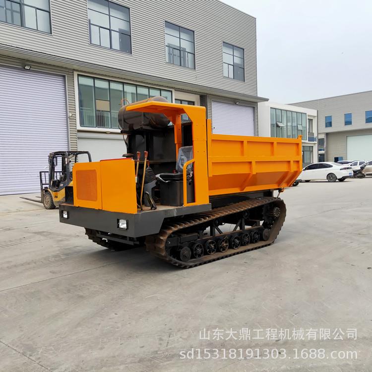 山地爬山自卸车拉木履带运输翻斗车8吨履带运输车
