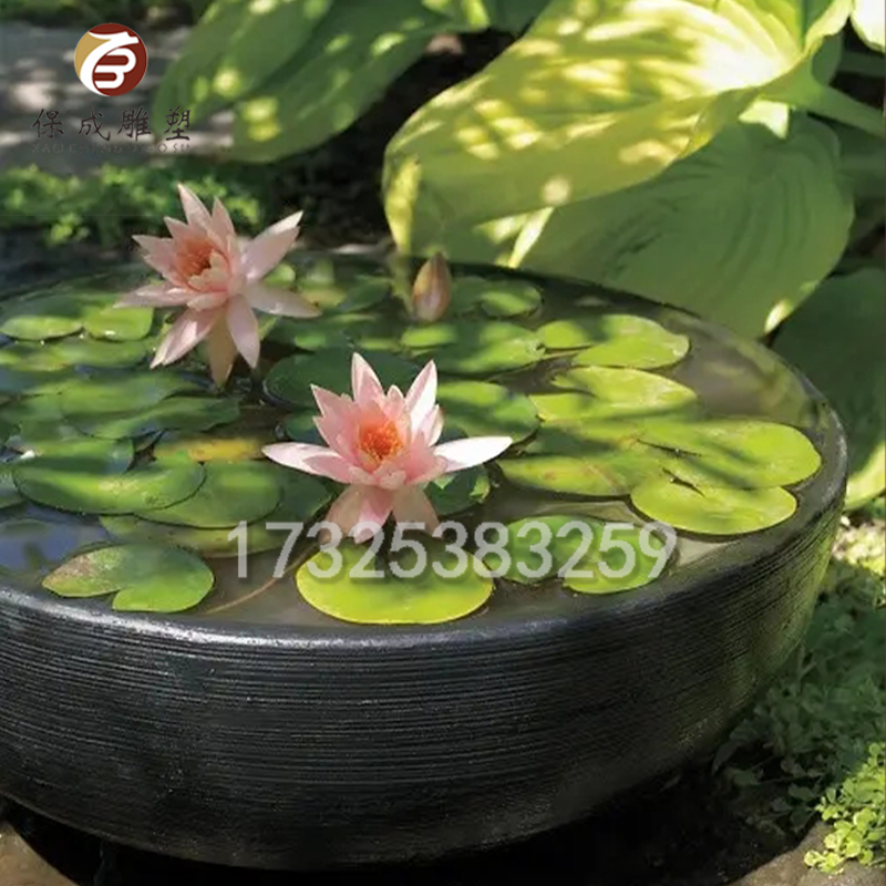 定制大型铜缸大水缸铜鱼缸大号落地门海摆件仿古故宫缸荷花缸