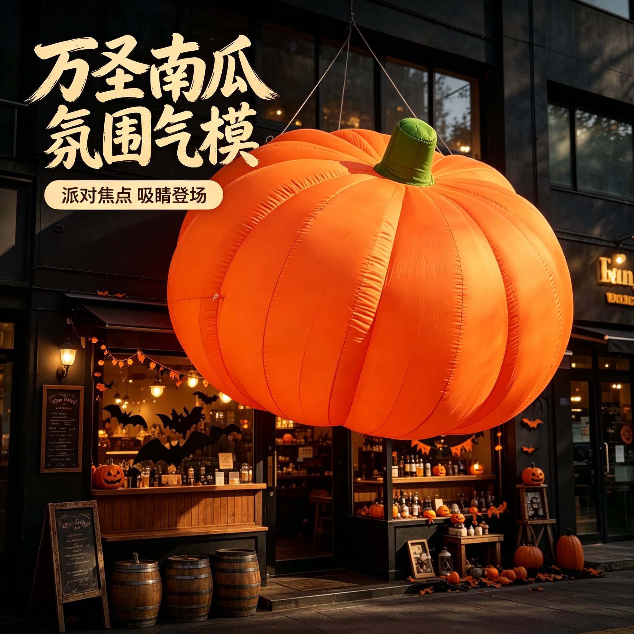 万圣节南瓜装饰品大型充气气模