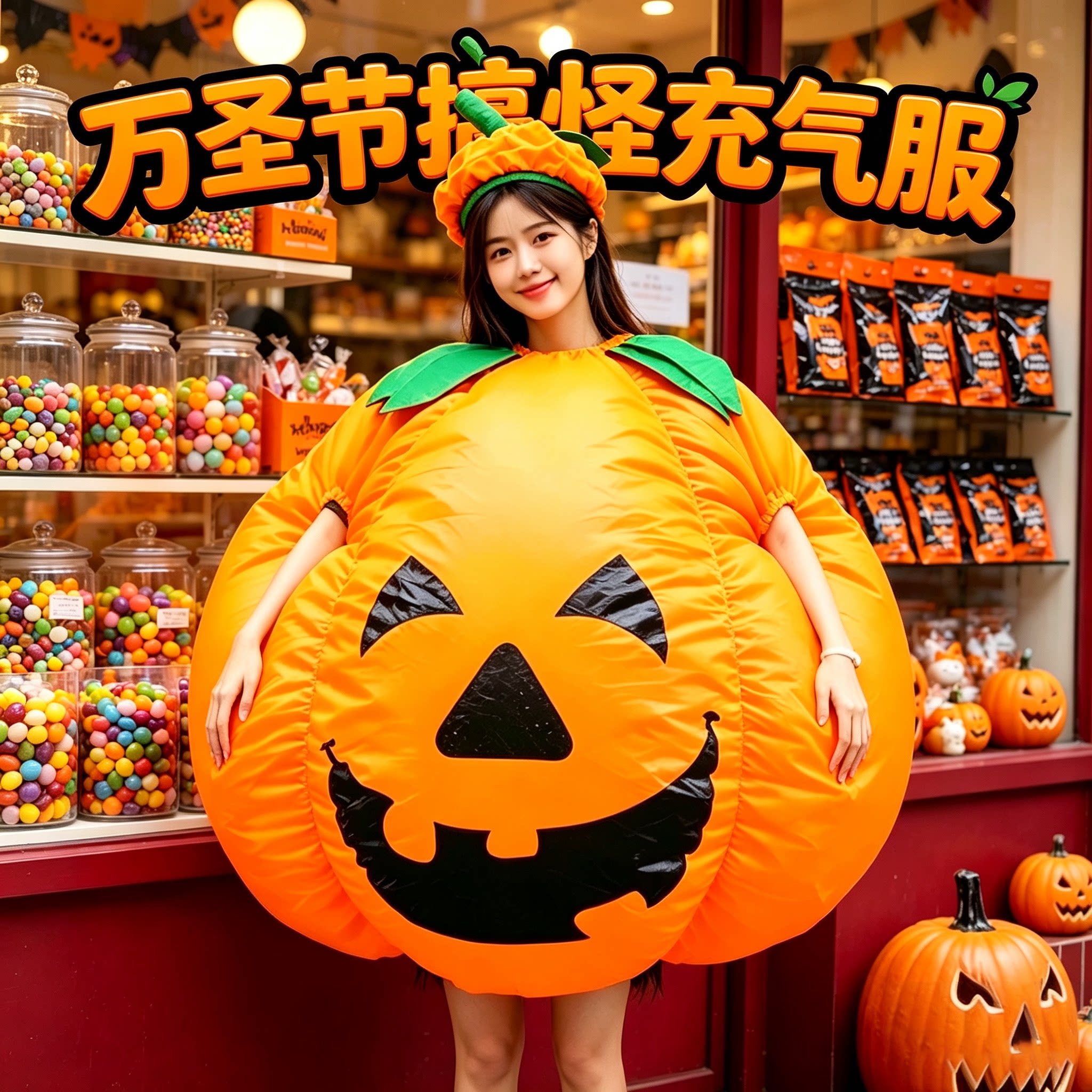 万圣节服饰恶搞充气服演出道具