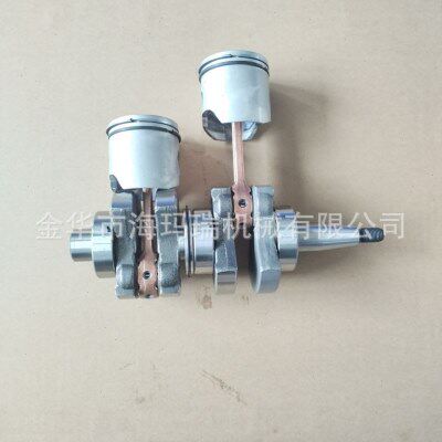 雅马哈2冲程15HP 63V曲轴连杆活塞总成 63V-11400 6E7-11631-00