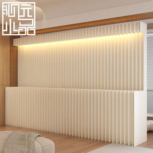 屏风隔断假墙发光置物展台墙玄关客厅卧室分隔板挡隔断墙简易自装