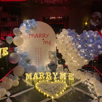 KI9S上海求婚布置上门布置策划酒店表白订婚纪念日生日派对气球周