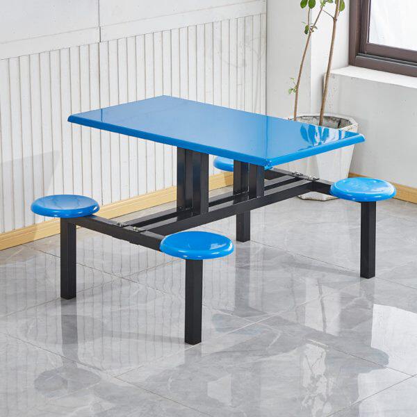 学校餐厅学生食堂公司员工厂食堂工地饭堂快餐店连体餐桌椅组合