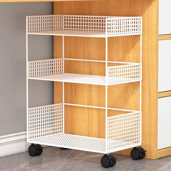 桌下置物架书桌旁小书架可移动带轮落地公桌边推车书本收纳迪鹏,收纳整理,书桌收纳置物架,淘宝优惠券,粉丝福利购,淘宝优惠卷