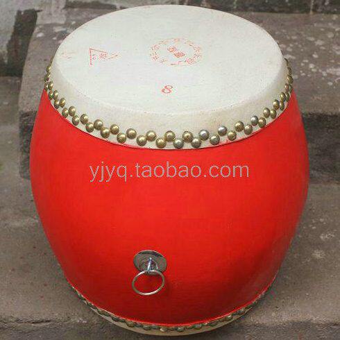 江西7寸8寸中高音堂鼓 头层牛皮高战鼓 红鼓 高约32CM 高鼓高堂鼓