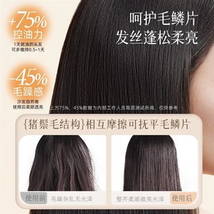 折叠猪鬃毛梳子蓬松颅顶女士专用防静电便携随身顺发家用男不伤发