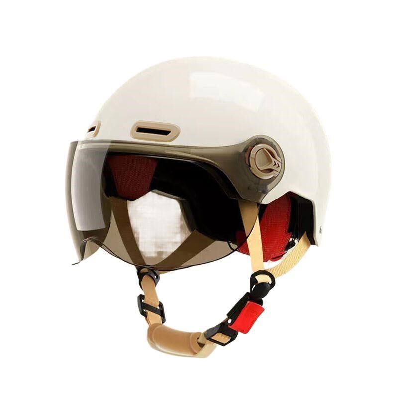 电动自行车运动头盔男款四季通用安帽女士夏季防晒不烂半盔新国标