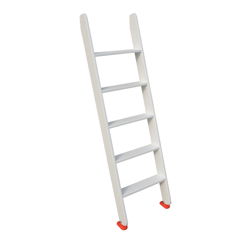 家用白梯子装饰登高梯上下铺梯室内防滑直梯阁楼实木可移动木梯子