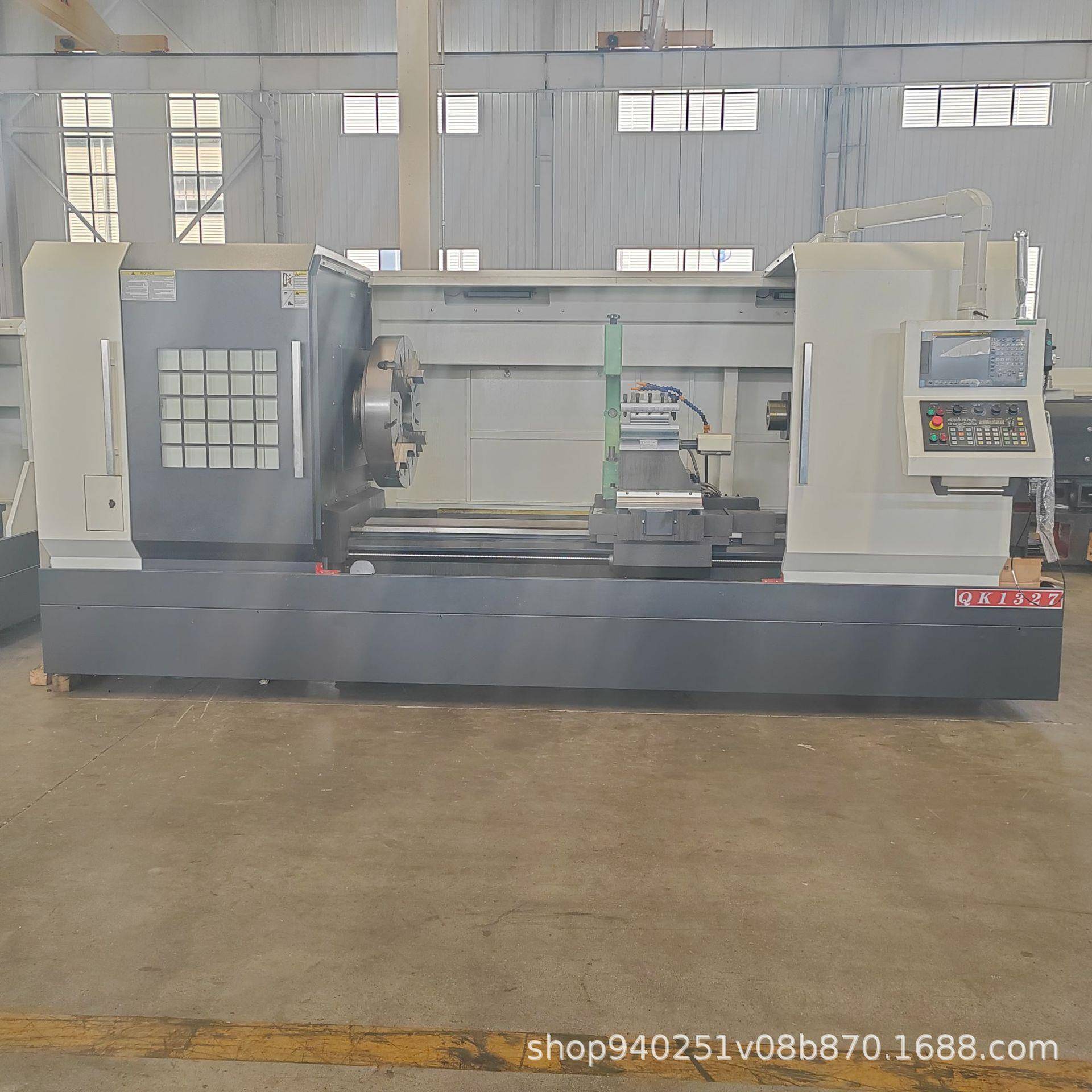 厂家直供QK1327数控管螺纹车床主轴通孔280双卡盘加工螺纹车床