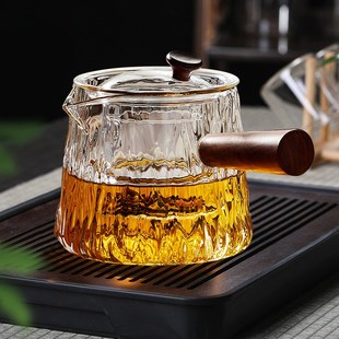 侧把壶煮茶具电陶炉专用可明火 家用玻璃茶水分离泡茶壶2025新款