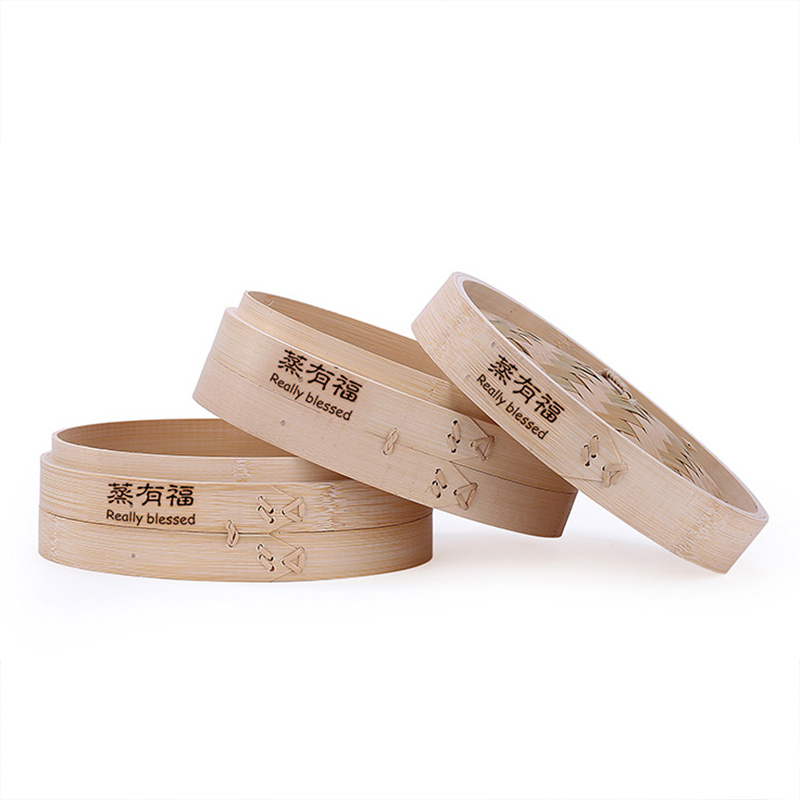 蒸有福竹制蒸笼 小笼包 家用商用 竹屉蒸架 竹子竹编 蒸包子馒头