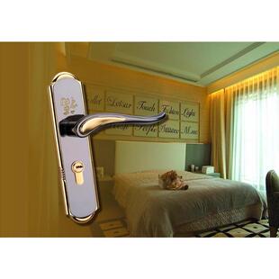 欧式 福字锁 金色房门锁旧锁换锁通用型门锁化妆室新门锁五金锁