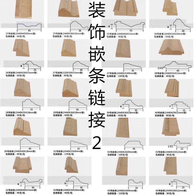 橱衣柜门套小压线内挂嵌条外框装饰扣线高密度板收边免漆吸塑造型