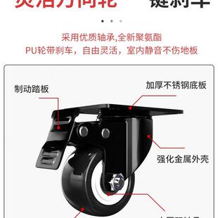 不锈钢花盆托盘带轮承重滚轮子底座移动万向轮滑轮花盘底托可托架