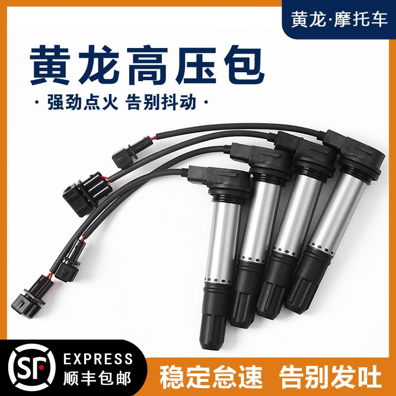适用于黄龙600点火线圈BJ300GS赛600追350飓风BN302R摩托车高压包