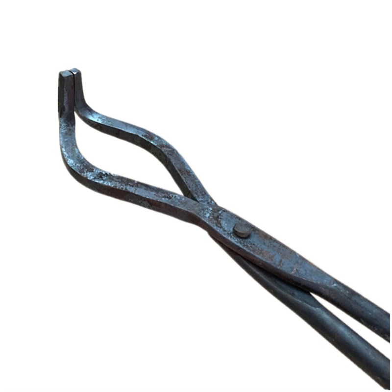 弯嘴钳子 翘头尖头铁钳 手工锻打夹钳夹坩埚火钳小物件轻巧尖咀钳