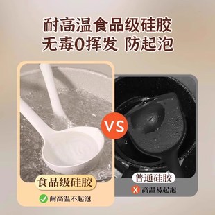 铲子不粘锅专用厨具炒勺蘑菇铲套装 硅胶锅铲家用炒菜 木柄把1102
