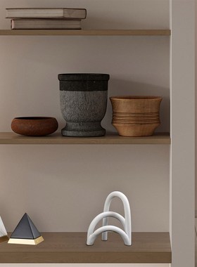 现代极简抽象异型艺术品摆件创意电视柜客厅书柜家居软装装饰品