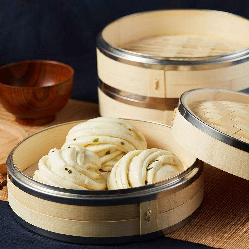 竹制蒸笼 家用 商用小笼包子馒头 竹子竹编 蒸架竹屉竹钢边蒸笼