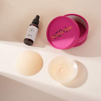 深U娜啦【6.0芦荟洞洞杯】胸贴女婚纱用夏季免除内衣奶盖乳头贴