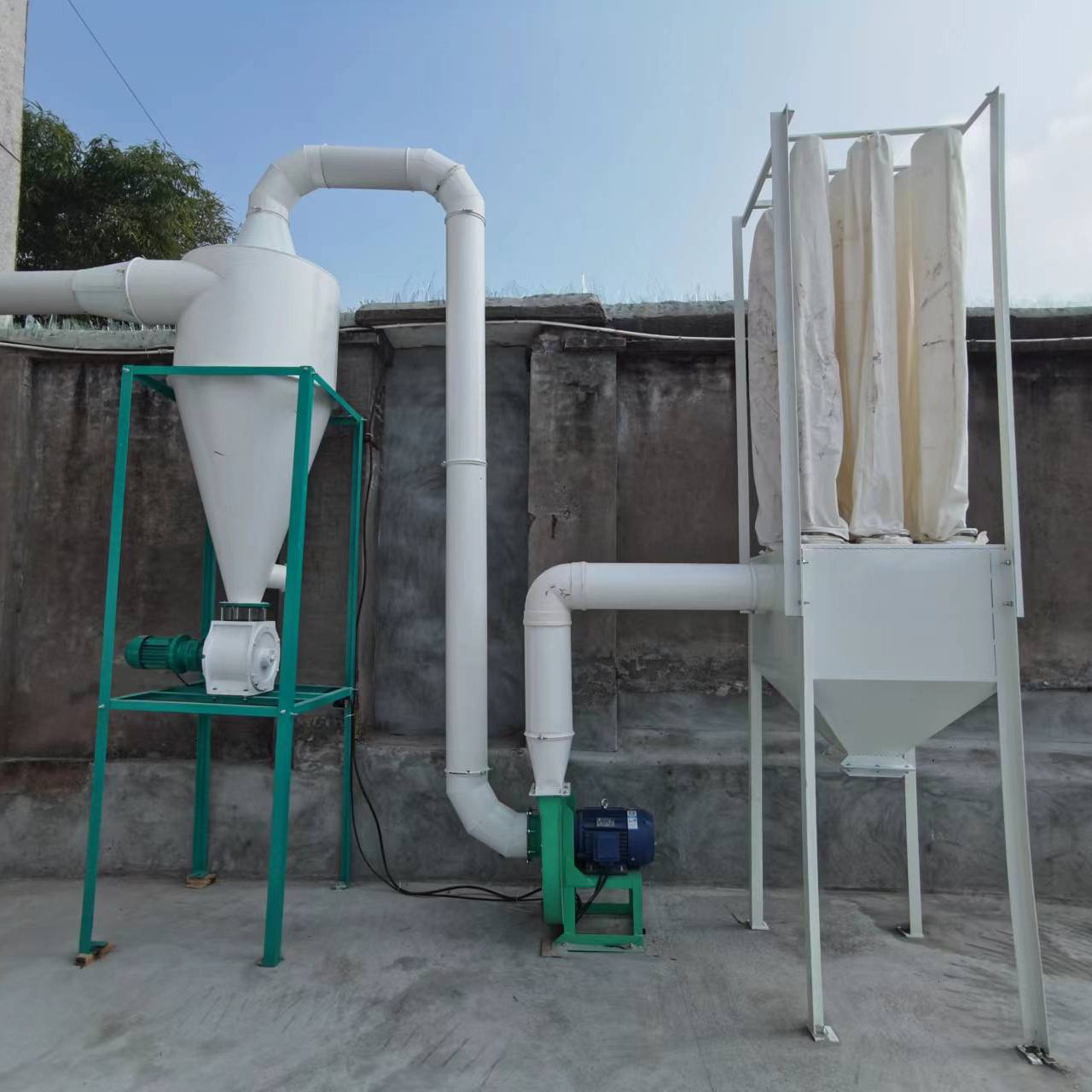 沙克龙工业旋风除尘器粉碎机旋风集粉器集尘桶集料器刹克龙