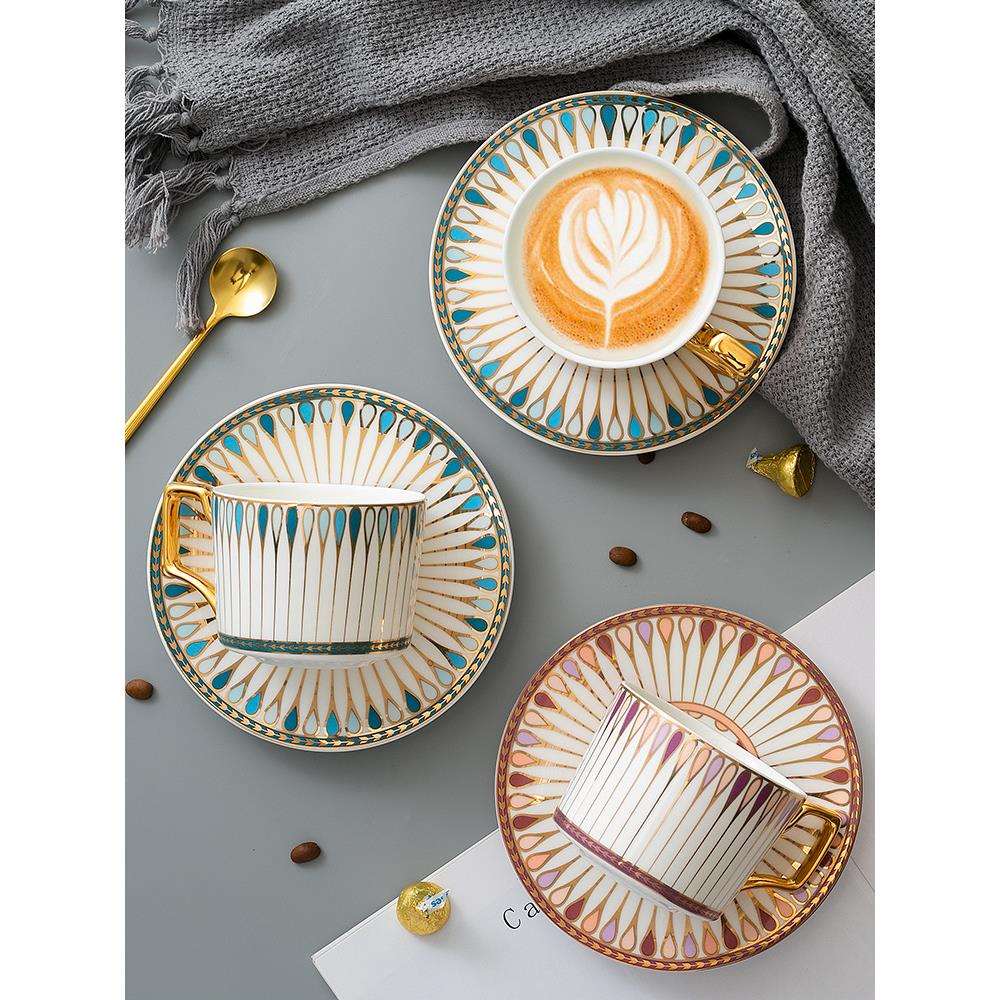 陶瓷咖啡杯子高颜值欧式小奢华轻奢骨瓷英式下午茶具套装