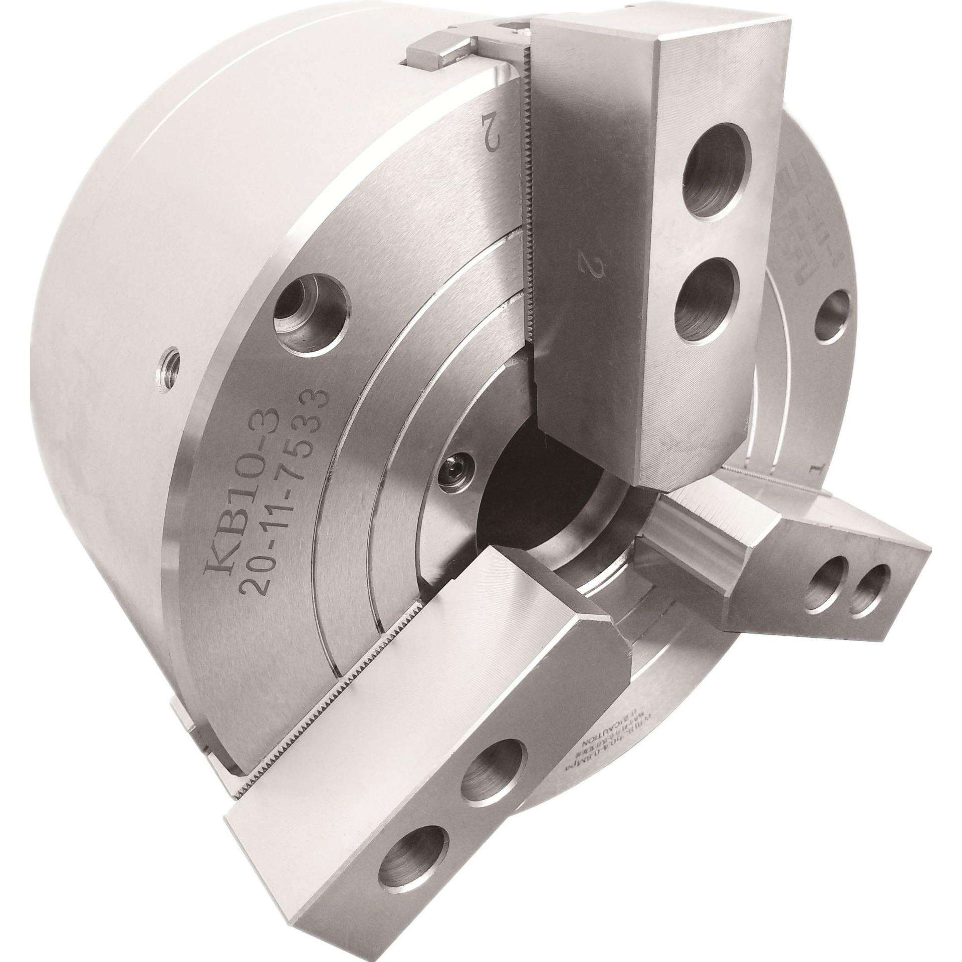 倍得福中空/半通孔三爪气动卡盘全钢体机床车床KB08-3高精度自动