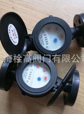 供应 DN15-DN50口径法兰塑料水表 PVC法兰耐腐蚀耐酸碱塑料水表