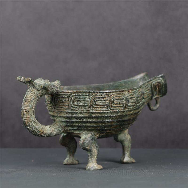 内蒙古博物馆制作水匜青铜器高端青铜文化博物馆1:1