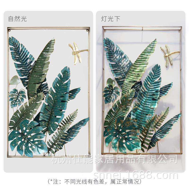 美式创意家居入户门正对墙挂件清新餐厅绿植壁挂进门玄关装饰挂饰